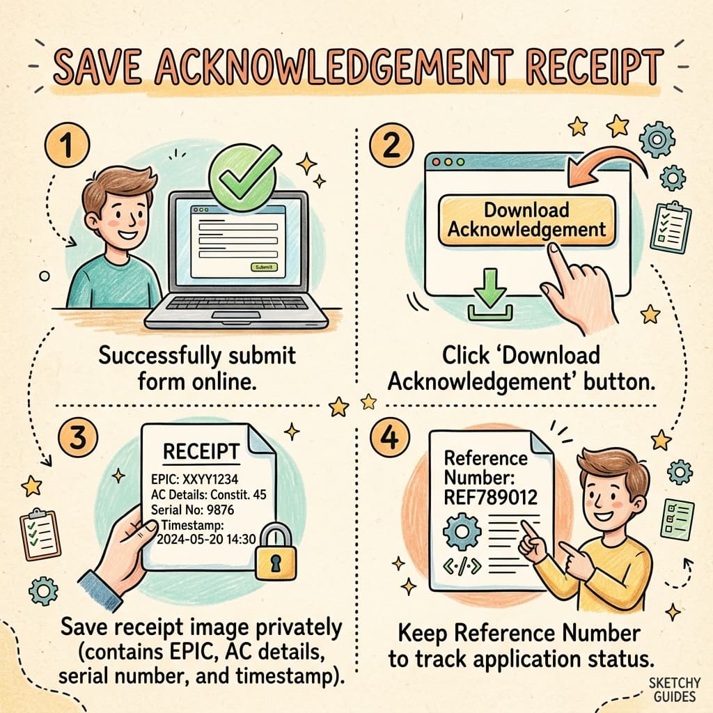 Acknowledgement receipt infographic