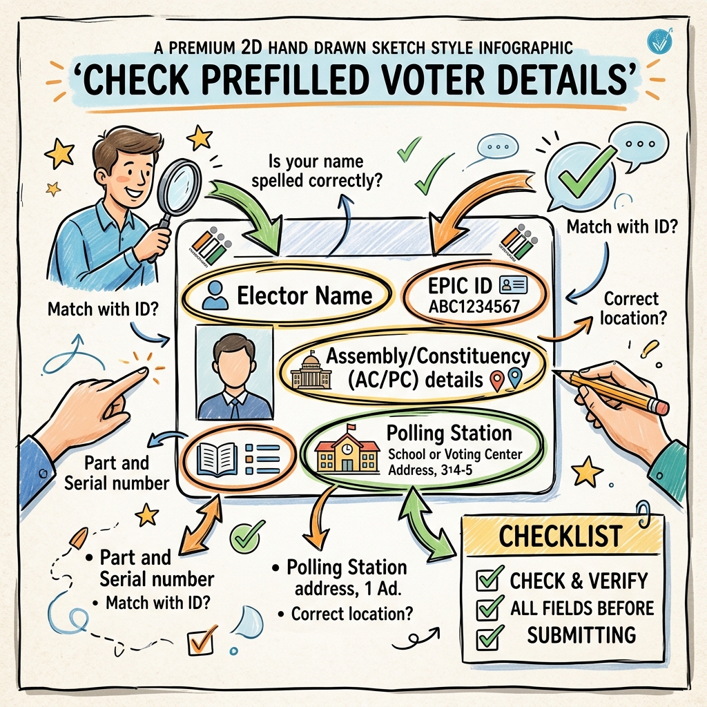 Check Prefilled Voter Details Infographic