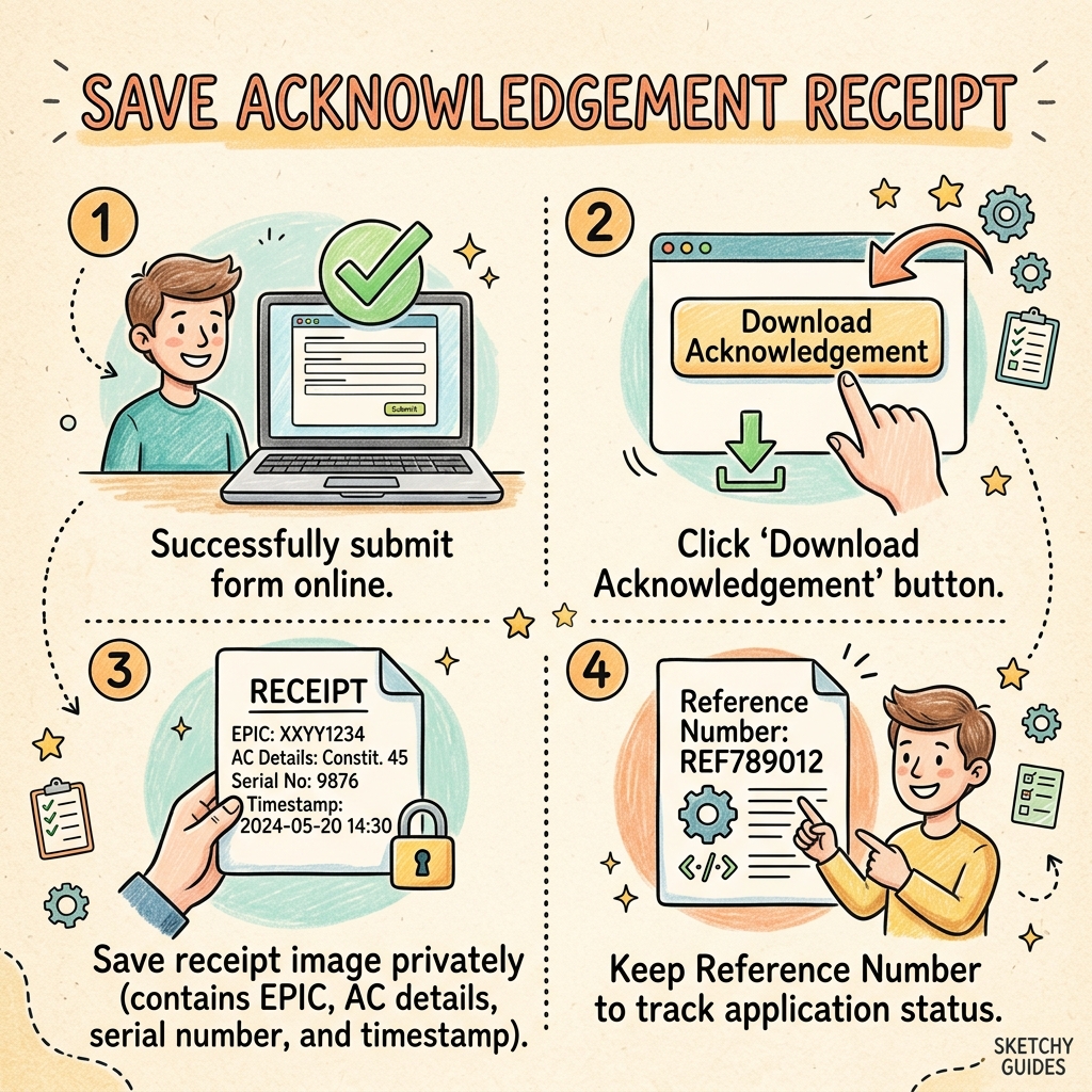 Save Acknowledgement Receipt Infographic